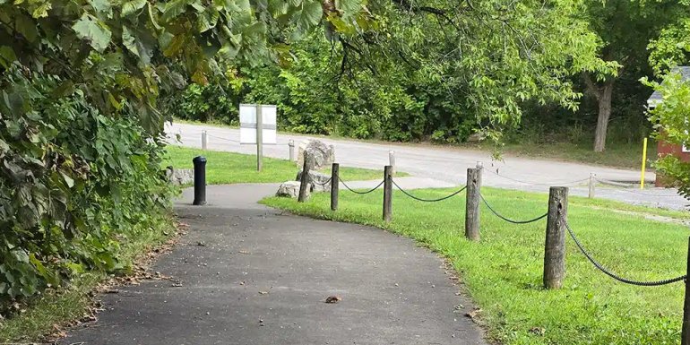 Spencer Gorge Conservation Area, vehicle acccess track reinforced with PERFO geogrid